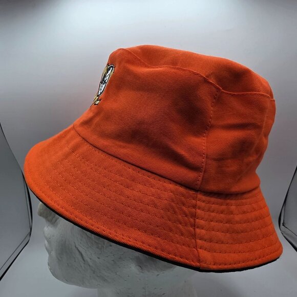 Anaheim Ducks NHL Hockey Chick-Fil-A Black Orange Reversible Bucket Hat - Picture 2 of 9